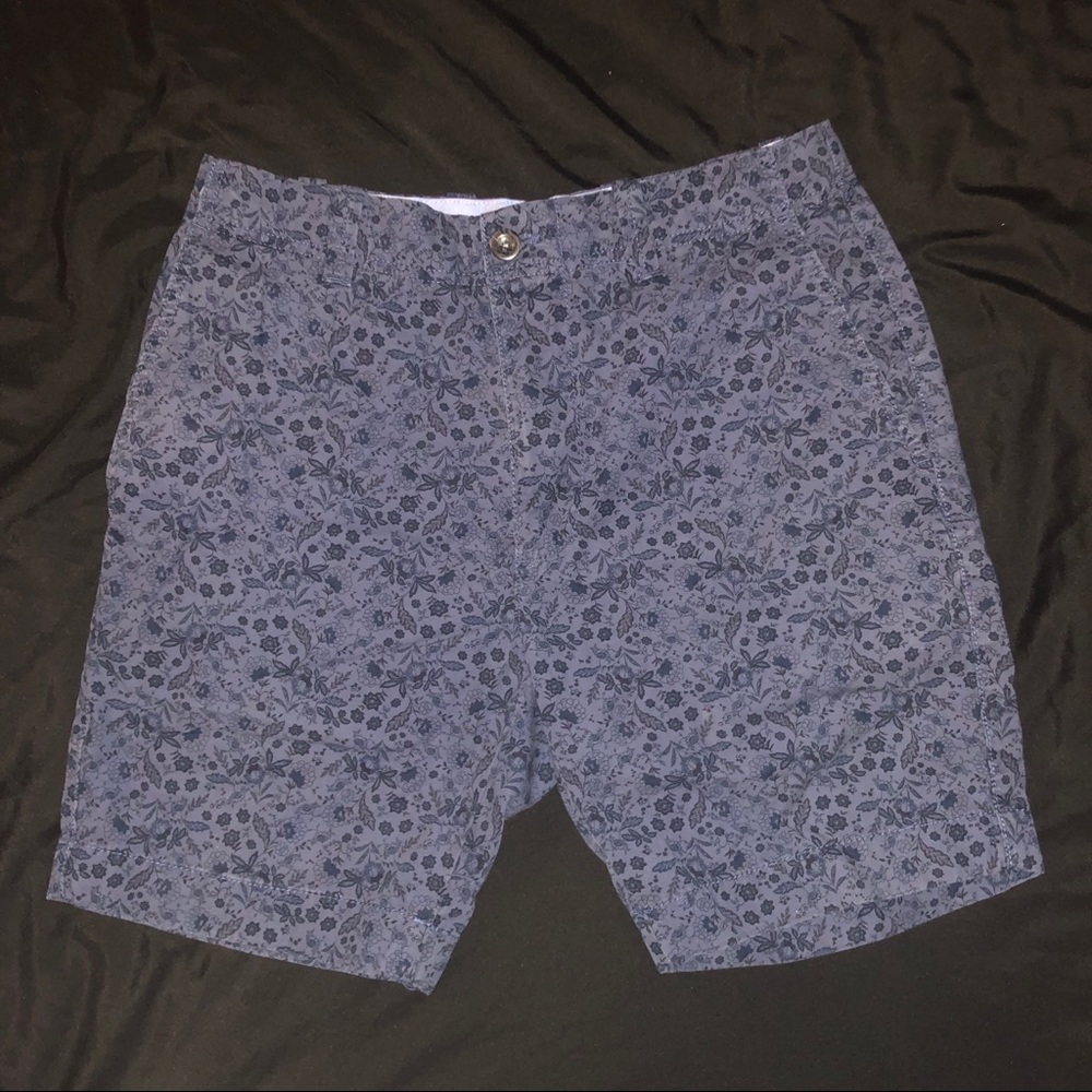 Blue dress shorts